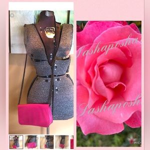 CaSun Pink hot pink Barbie core shoulder bag with chain crossbody super cute